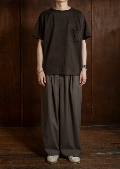 Taiga Takahashi Lot.601-Mud Dyed Brown Tee Shirts Mud Dyed Brown