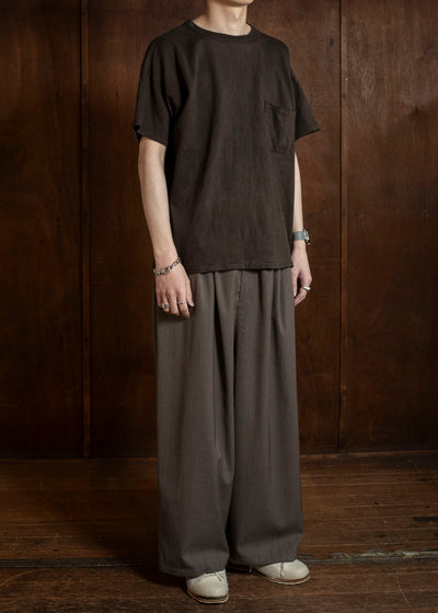 Taiga Takahashi Lot.601-Mud Dyed Brown Tee Shirts Mud Dyed Brown