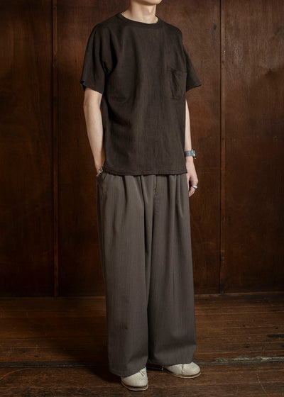 Taiga Takahashi Lot.601-Mud Dyed Brown Tee Shirts Mud Dyed Brown