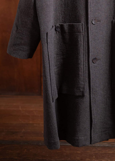 Edwina Horl Jumbo Amehurashi Coat Brown EH45C-02-01A