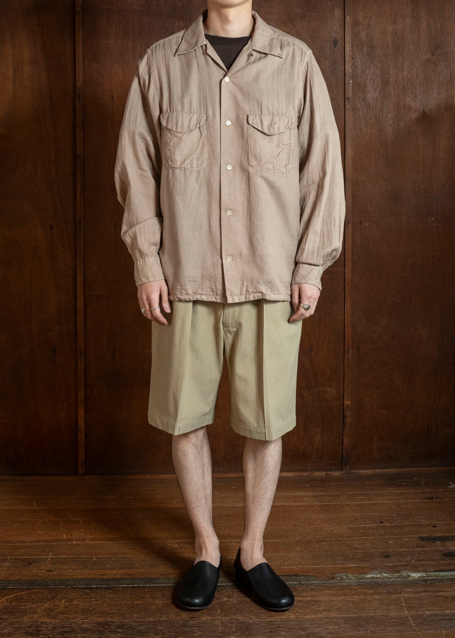 Taiga Takahashi Lot.215-Beige U.S. Army Shorts Beige