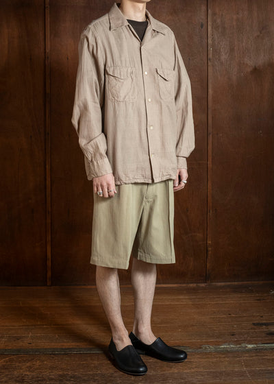 Taiga Takahashi Lot.215-Beige U.S. Army Shorts Beige
