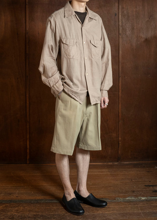 Taiga Takahashi Lot.101-Yakusugi Open Collar Shirt Yakusugi