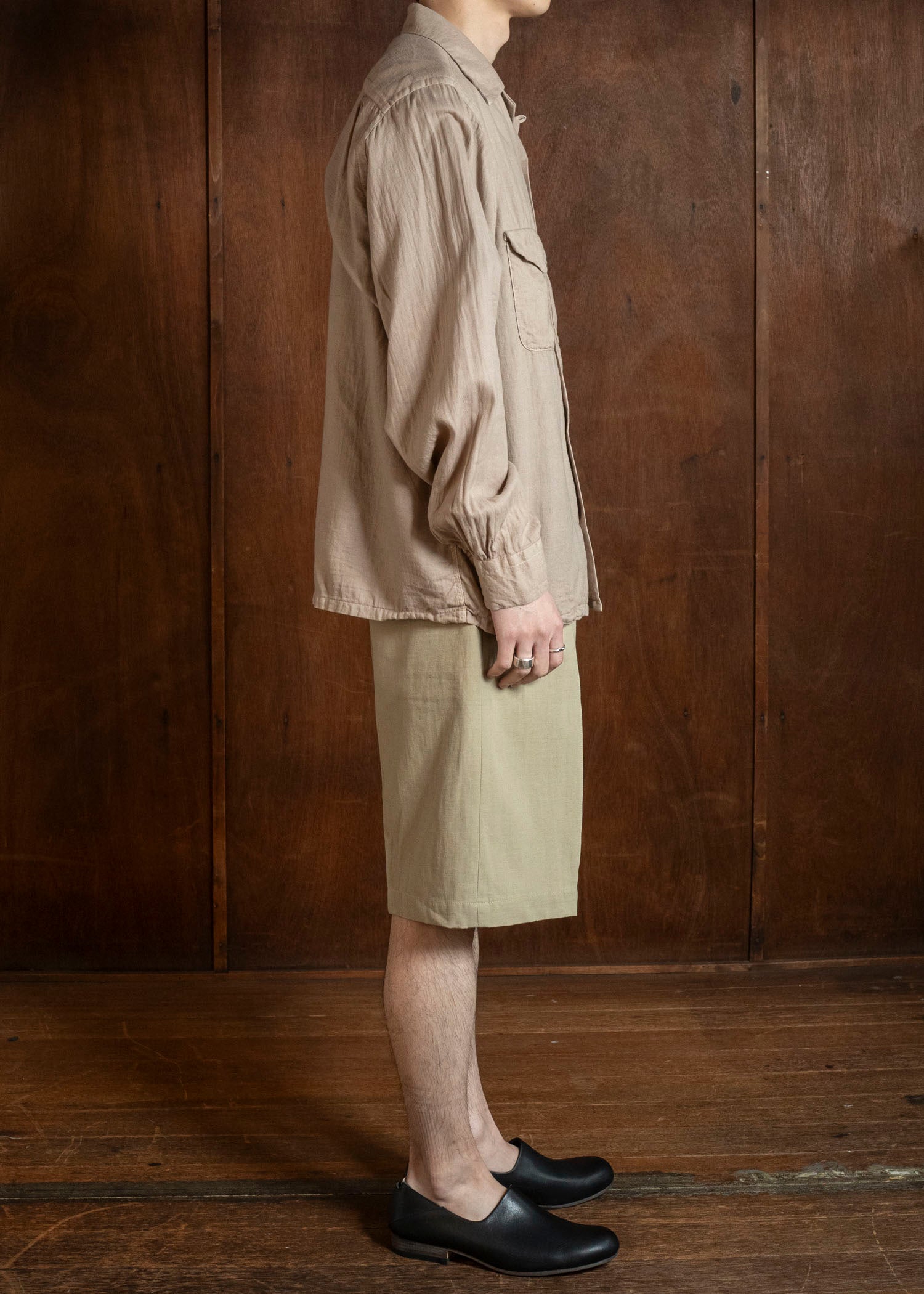 Taiga Takahashi Lot.215-Beige U.S. Army Shorts Beige