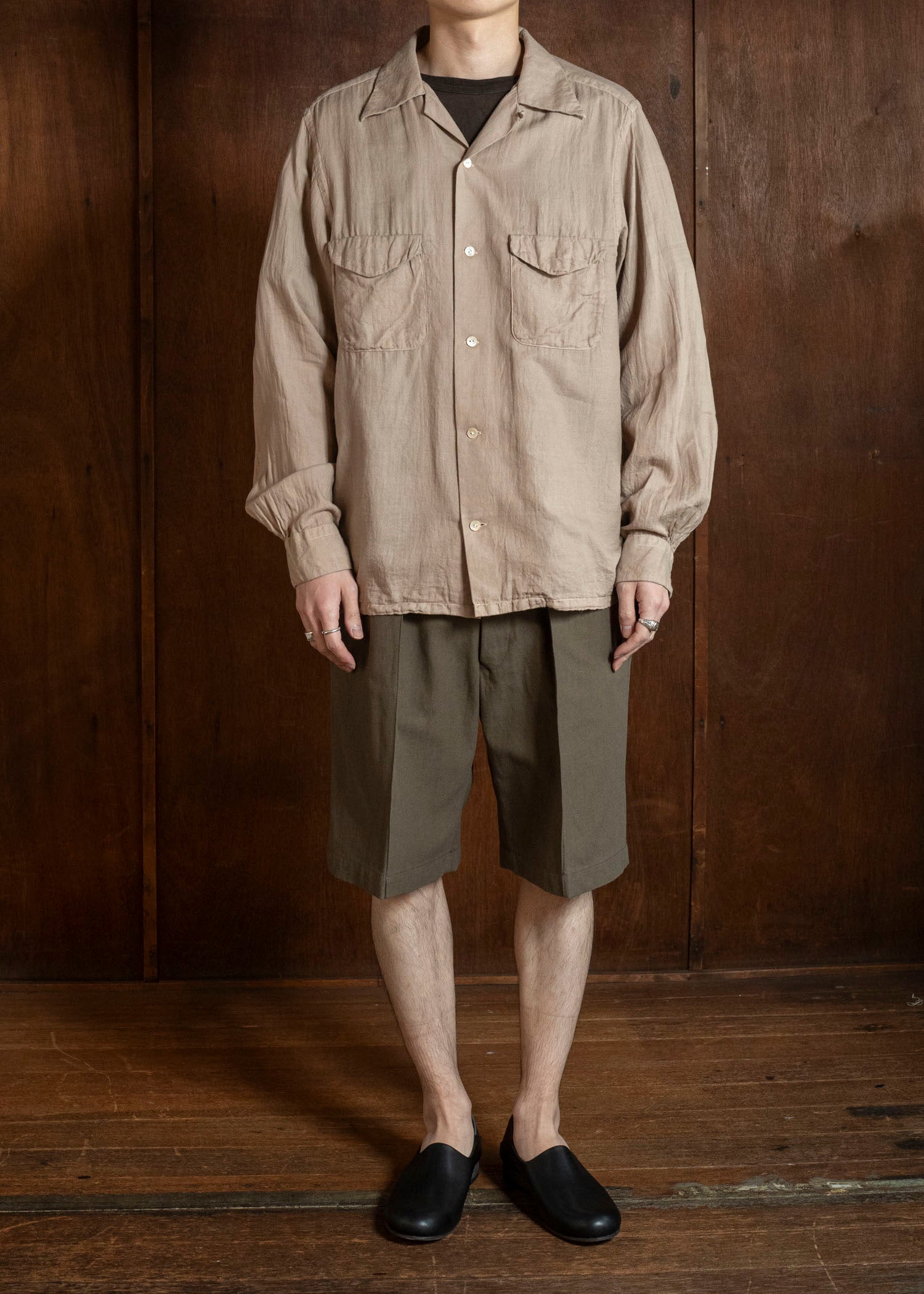 Taiga Takahashi Lot.215-Brown U.S. Army Shorts Brown