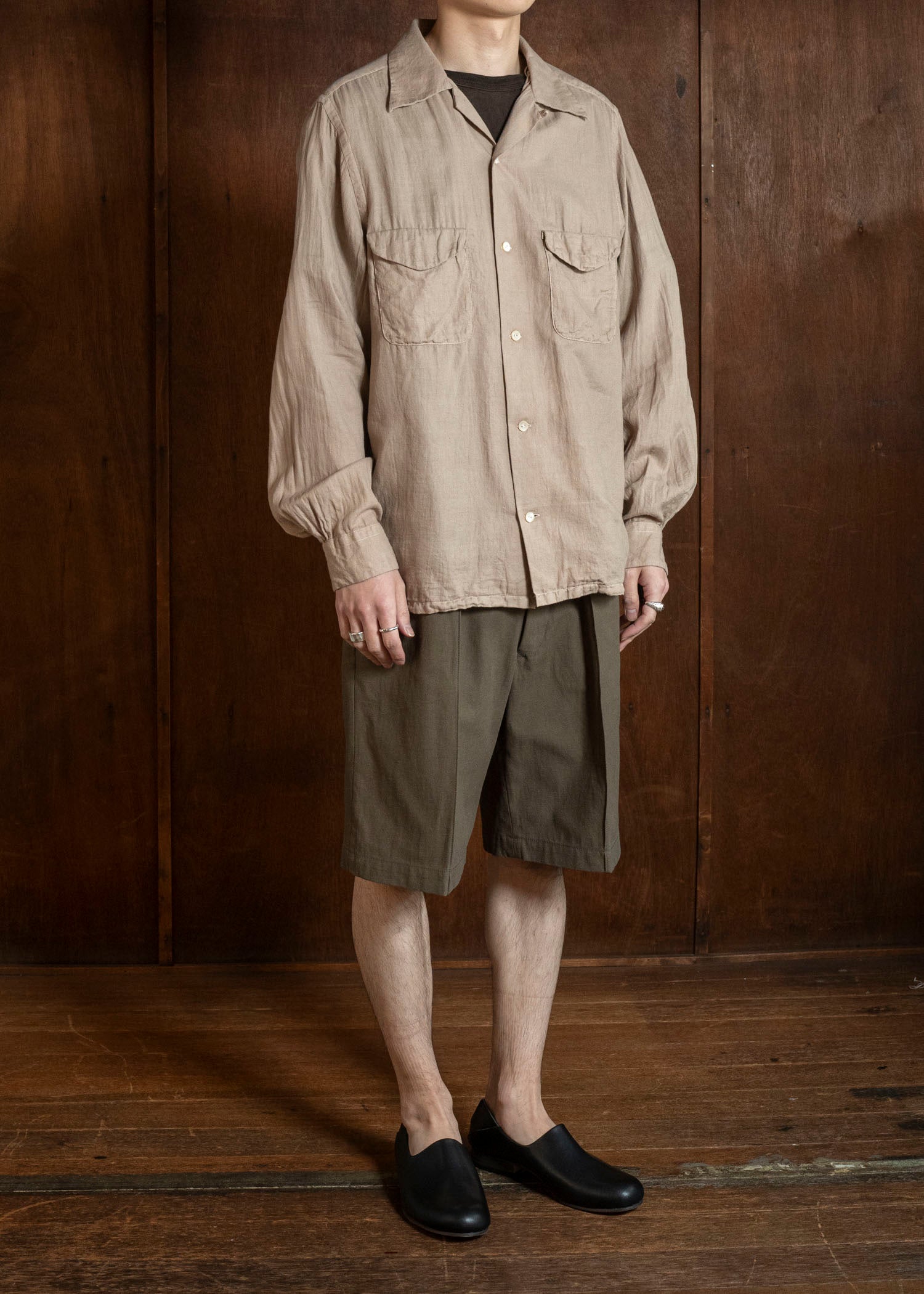 Taiga Takahashi Lot.215-Brown U.S. Army Shorts Brown