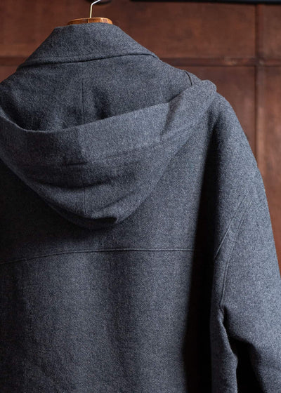 Edwina Horl Jumbo Amehurashi Coat Navy EH45C-02-01B