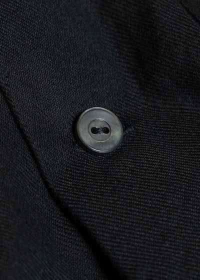 Taiga Takahashi Lot.101-Black Open Collar Shirt Black