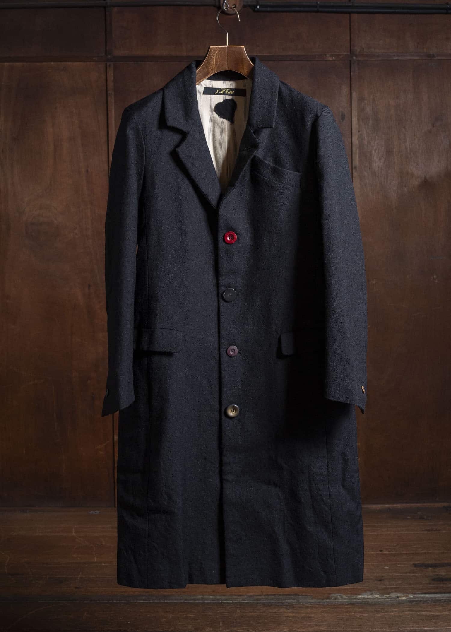 J.M.Ribot Stand-Collar Classic Long Coat