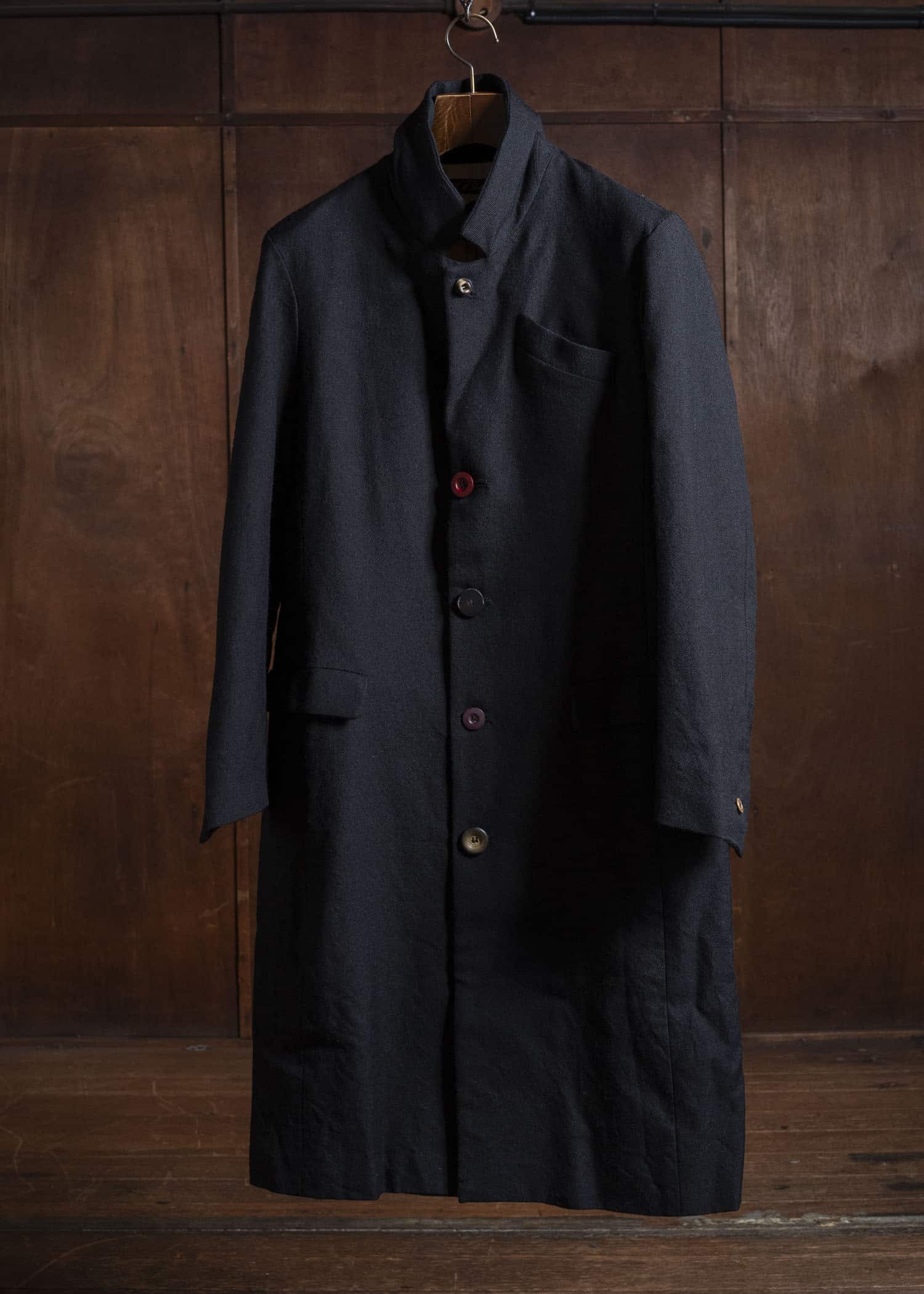 J.M.Ribot Stand-Collar Classic Long Coat