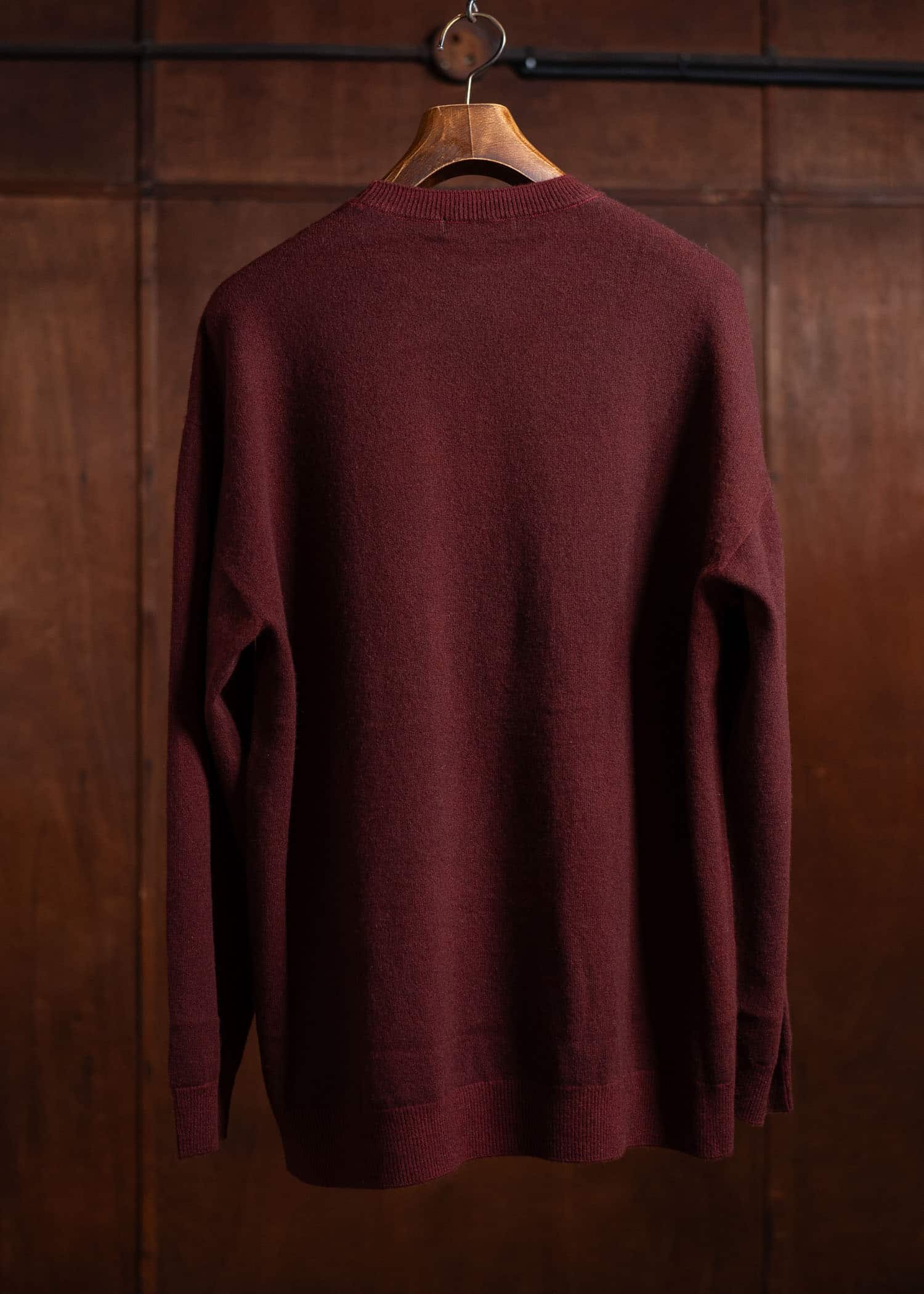 SUZUSAN Cashmere Seamless Crew Neck Wide Pullover