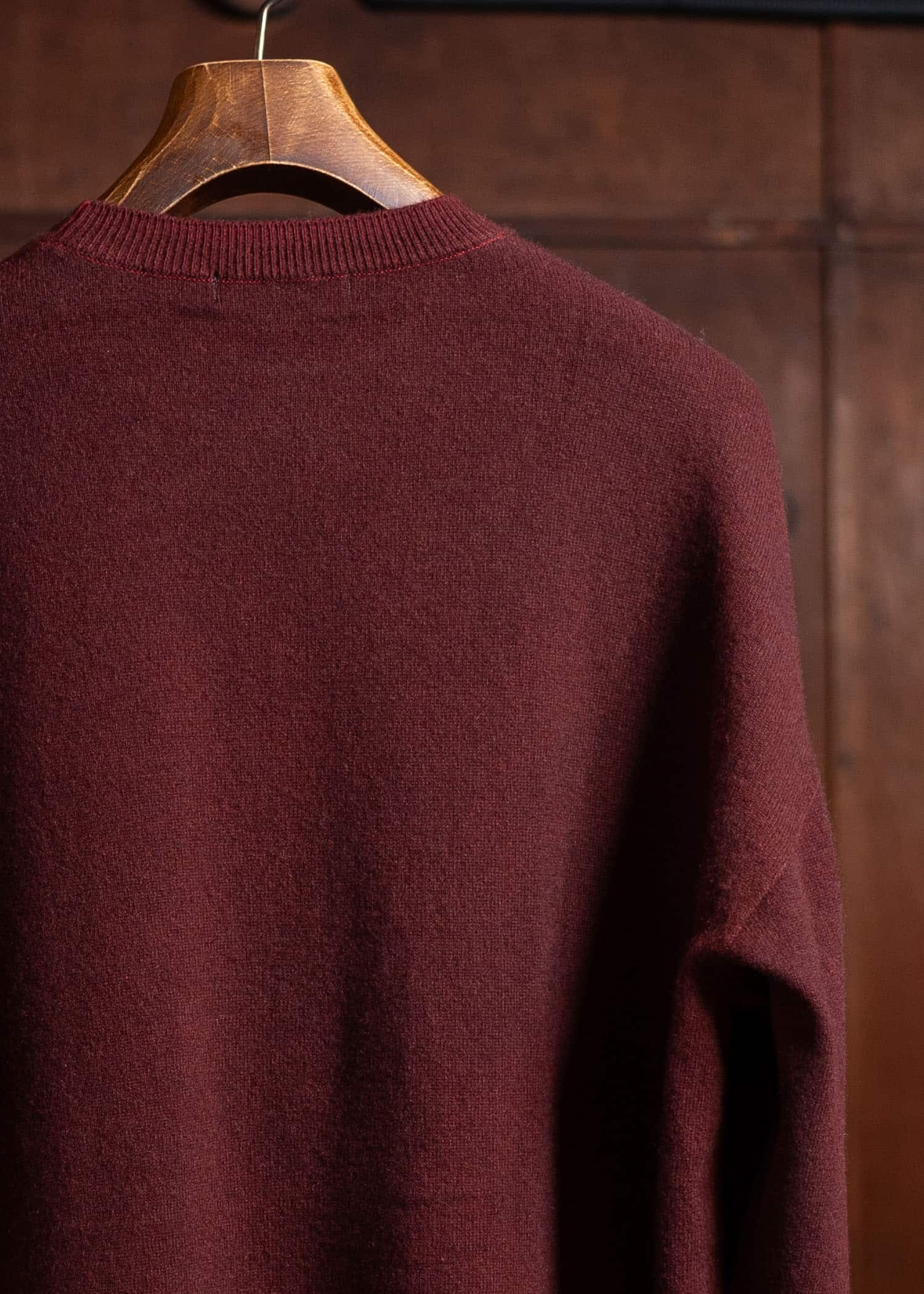 SUZUSAN Cashmere Seamless Crew Neck Wide Pullover