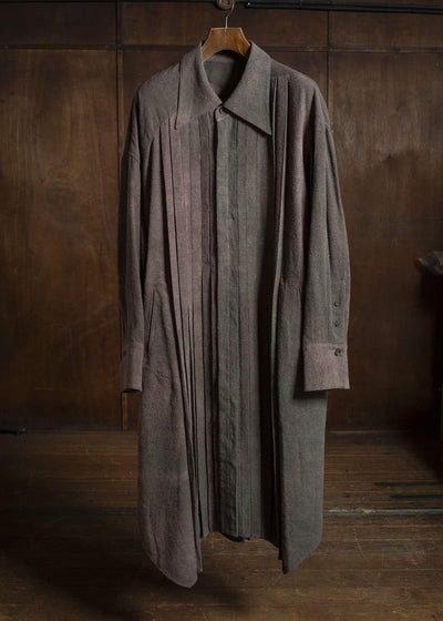 ZIGGY CHEN SPREAD COLLAR LONG SHIRT 0M2630738