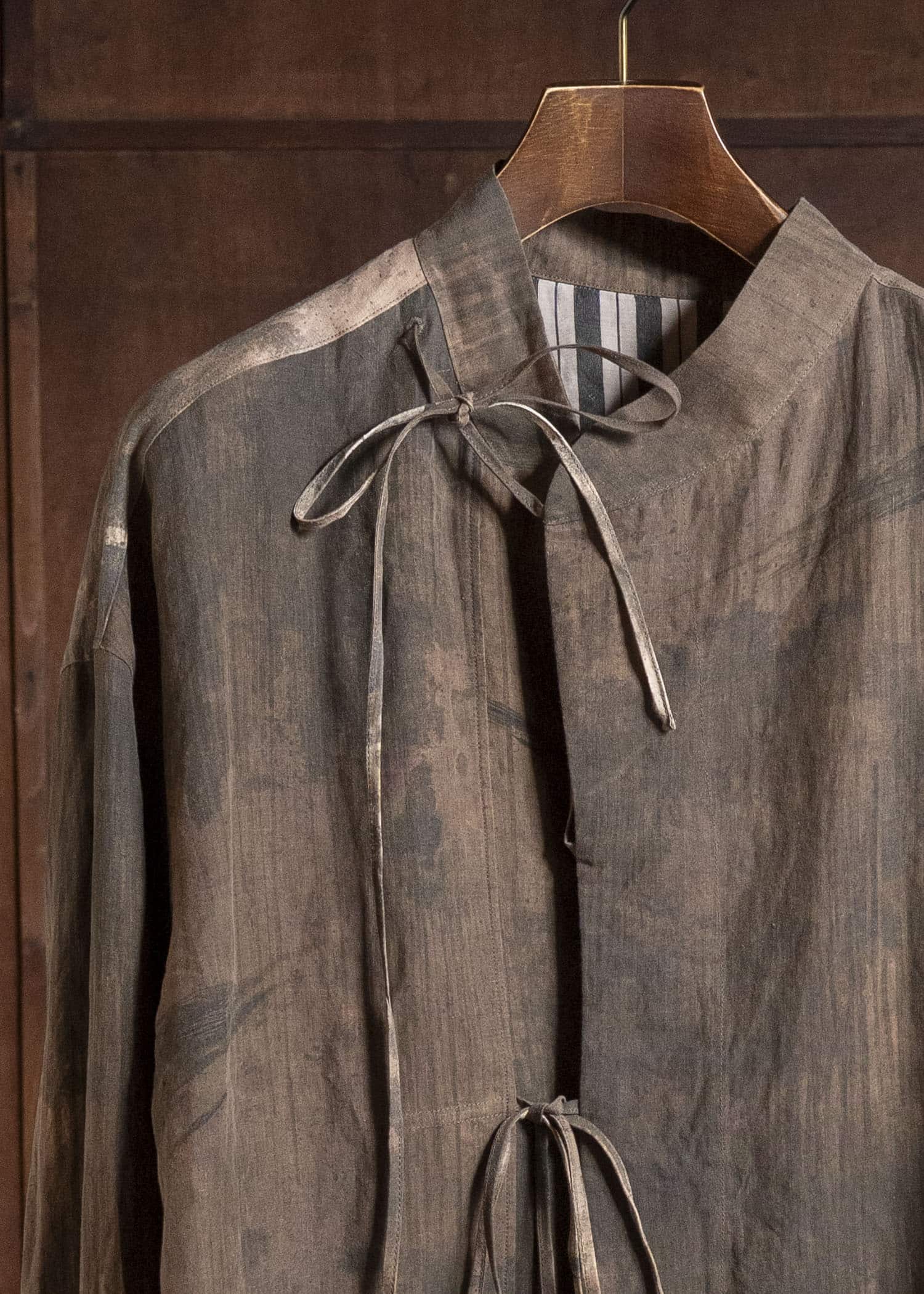0M2610748 MANDARIN COLLAR STRING SHIRT 82