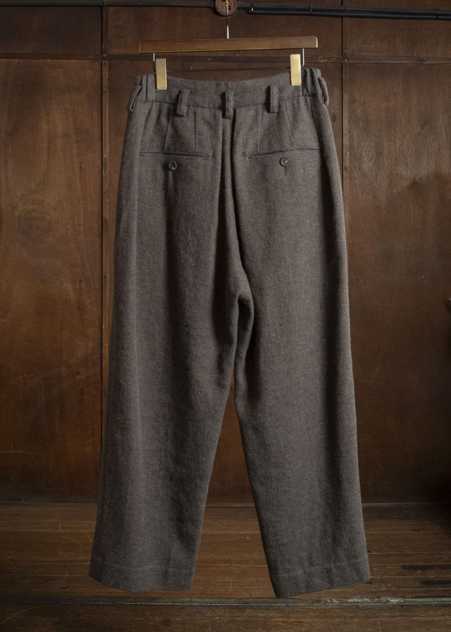 ZIGGY CHEN DROP-CROTCHED FRONT PLEAT TROUSERS 0M2630536