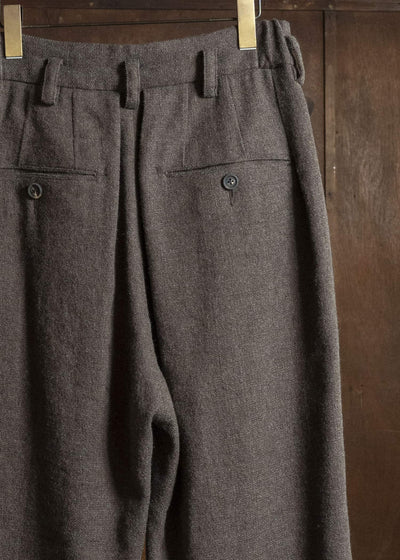 ZIGGY CHEN DROP-CROTCHED FRONT PLEAT TROUSERS 0M2630536