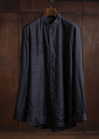 DEVOA シルクシャンタンロングスリーブシャツ