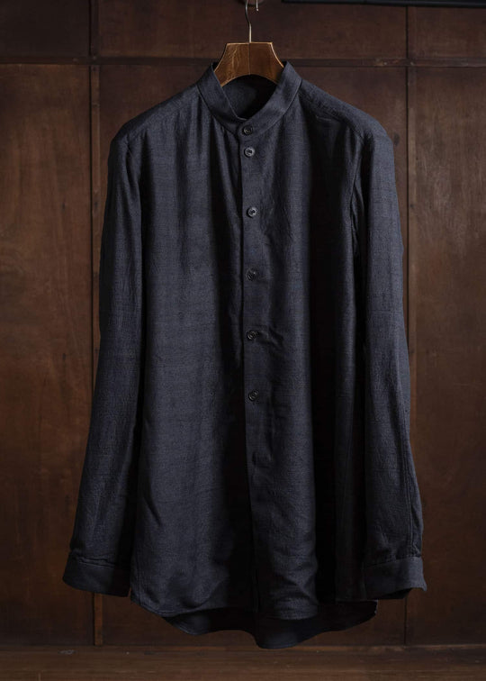 DEVOA シルクシャンタンロングスリーブシャツ