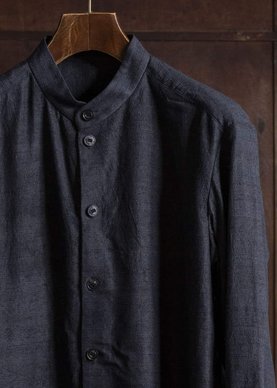 DEVOA シルクシャンタンロングスリーブシャツ