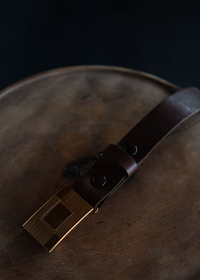 Taiga Takahashi HICKOK BELT Lot.003 Mud Dyed Brown – VISION OF FASHION