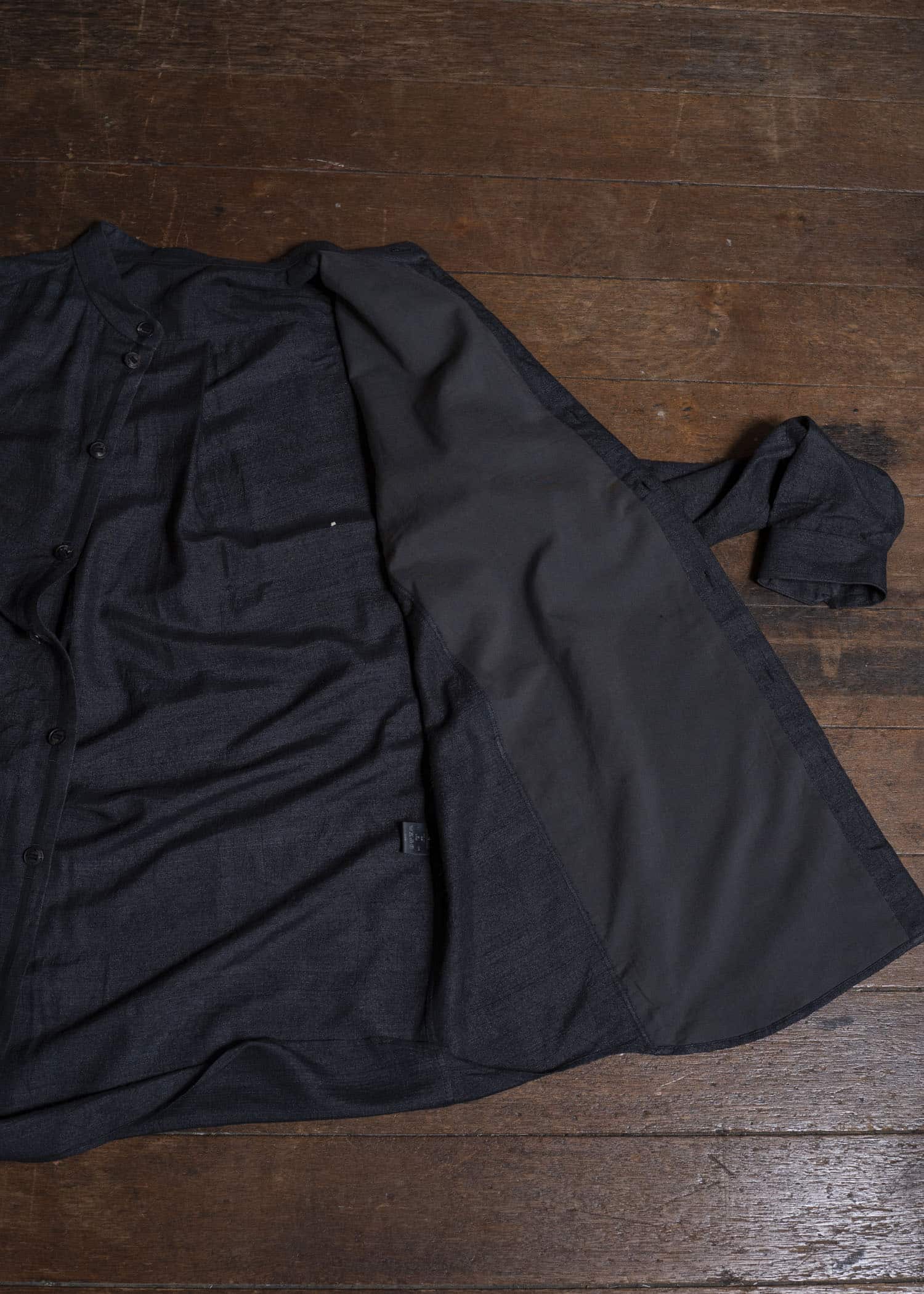 DEVOA シルクシャンタンロングスリーブシャツ