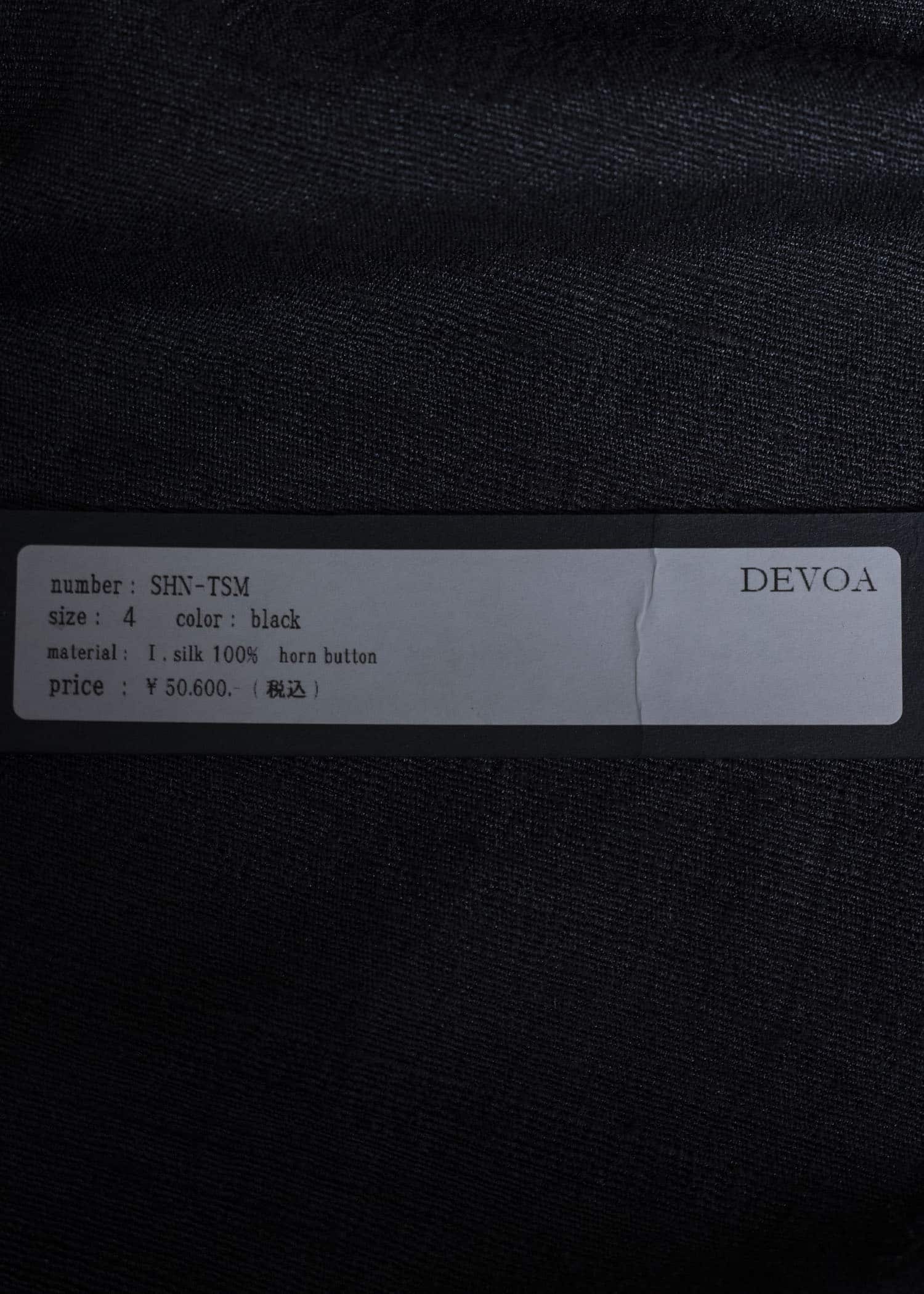 DEVOA シルクシャンタンロングスリーブシャツ