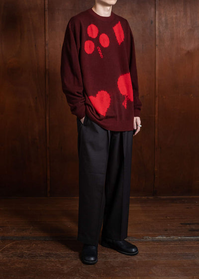 SUZUSAN Cashmere Seamless Crew Neck Wide Pullover