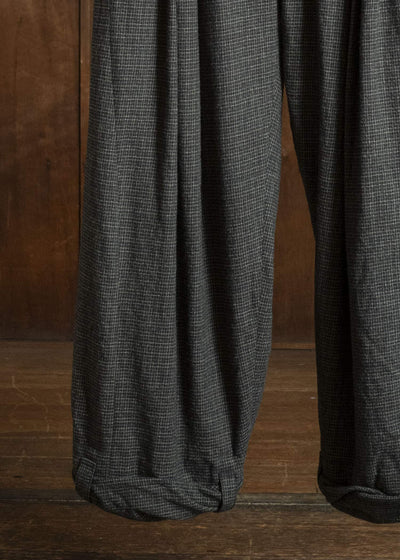 ZIGGY CHEN TATTERSALL TROUSERS WITH PULL TABS 0M2630551