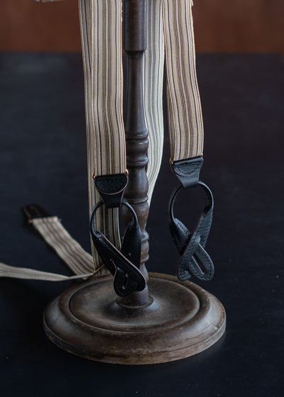 Taiga Takahashi Lot.005 Suspender MULTI STRIPE BEIGE