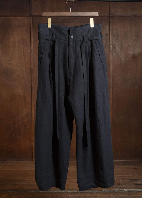 ZIGGY CHEN 0M2610516 HIGH-WAIST BELTED TROUSERS 04