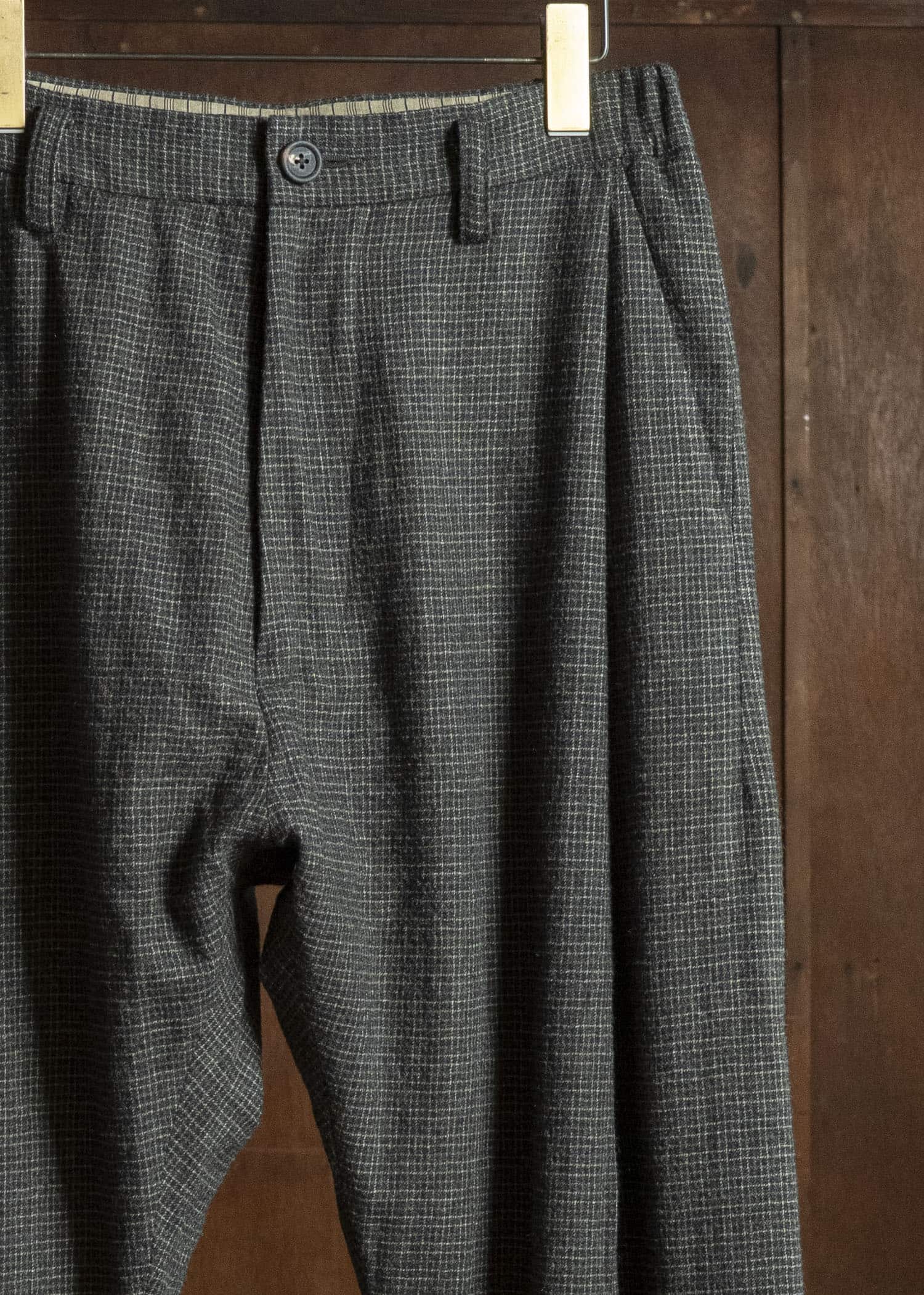 ZIGGY CHEN TATTERSALL TAPERED TROUSERS 0M2630509