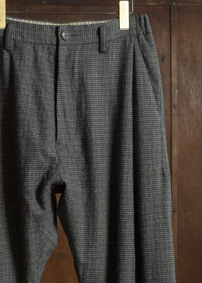 ZIGGY CHEN TATTERSALL TAPERED TROUSERS 0M2630509