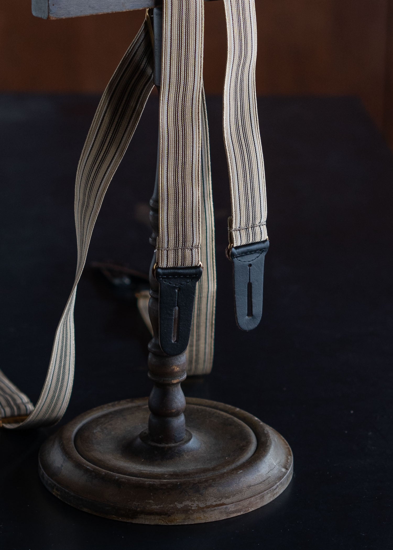 Taiga Takahashi Lot.005 Suspender MULTI STRIPE BEIGE