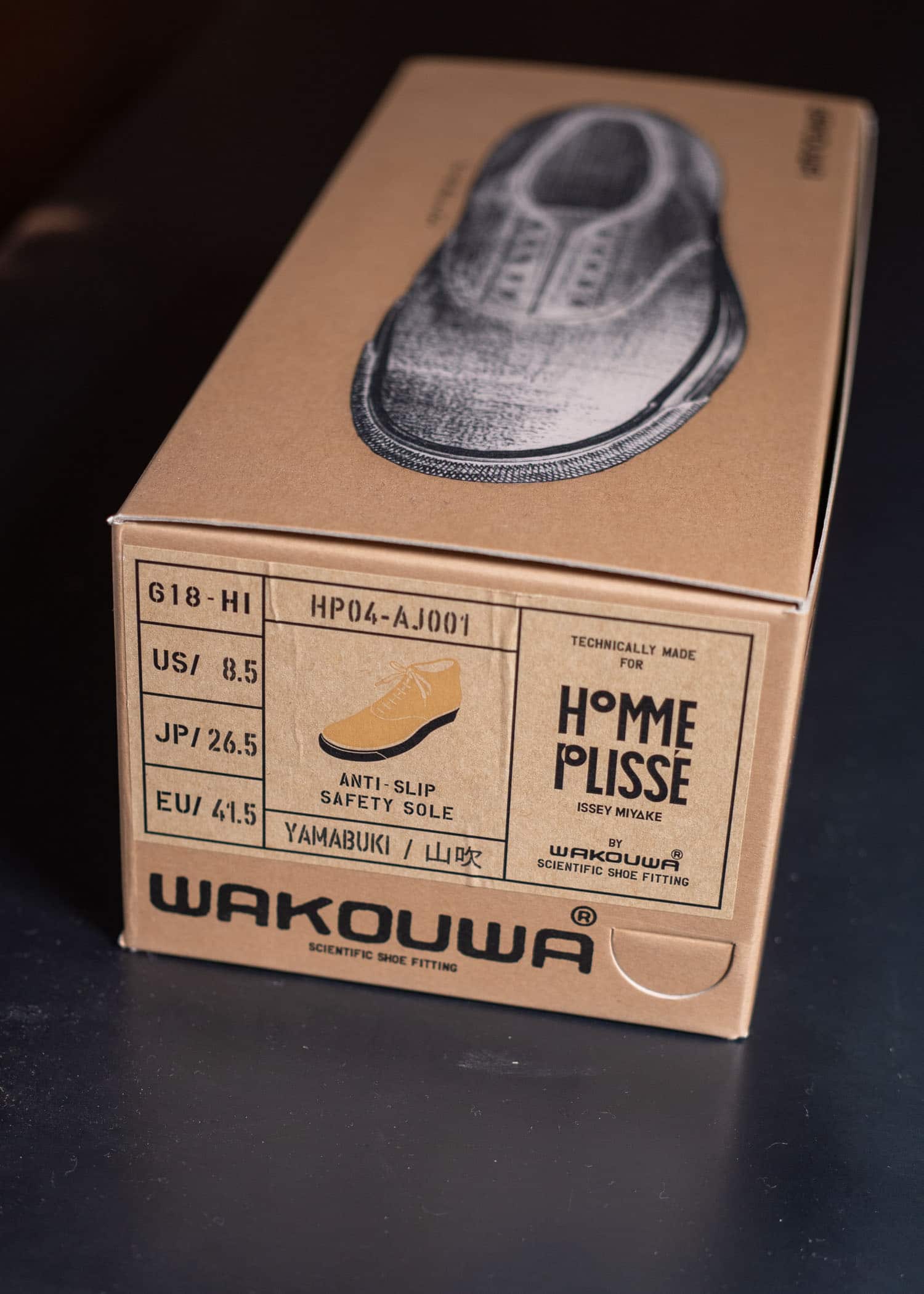 ISSEY MIYAKE HOMME PLISSE WAKOUWAコラボキャンバススニーカー