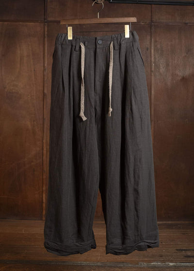 ZIGGY CHEN 0M2610536 ROLLED-UP WIDE LEG TROUSERS 85