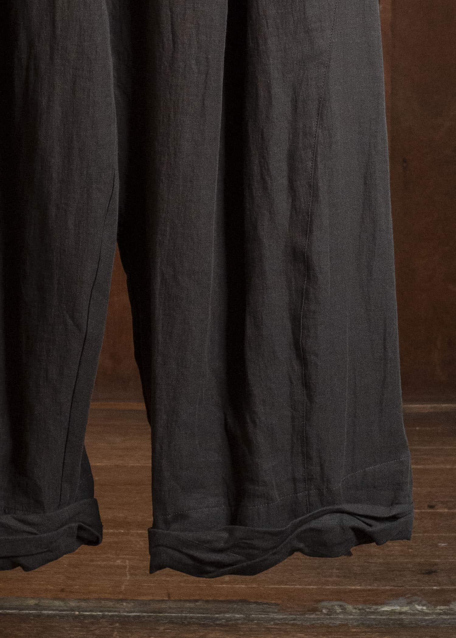 ZIGGY CHEN 0M2610536 ROLLED-UP WIDE LEG TROUSERS 85