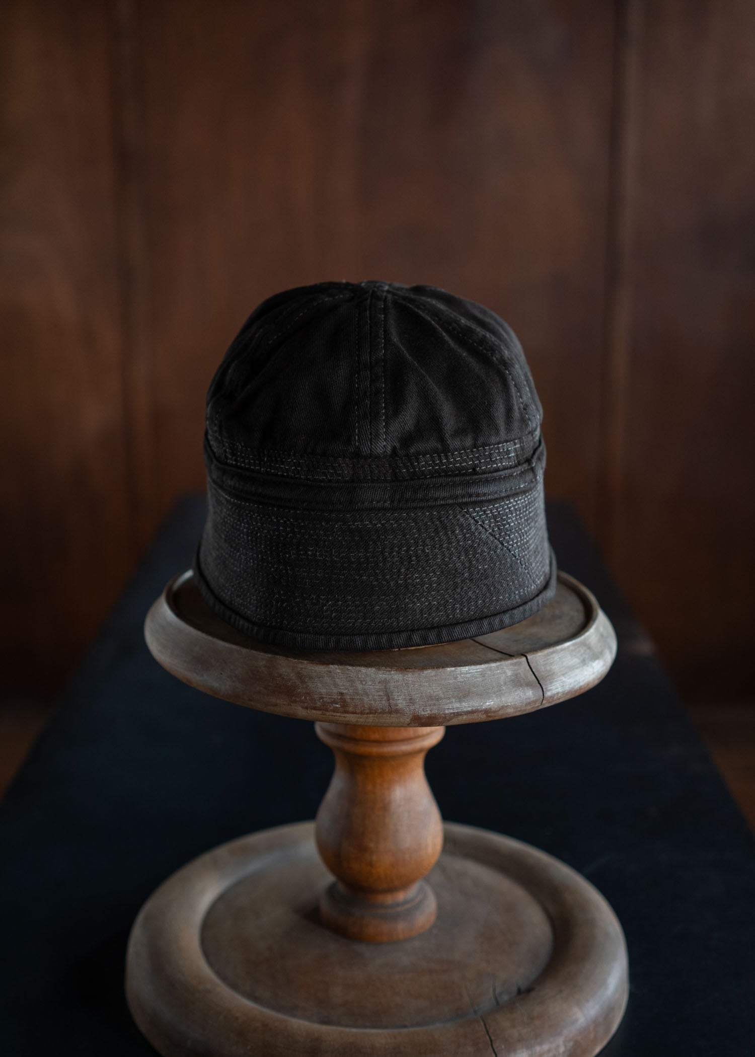 Taiga Takahashi Lot.007 US Naval Hat MUD DYED BROWN