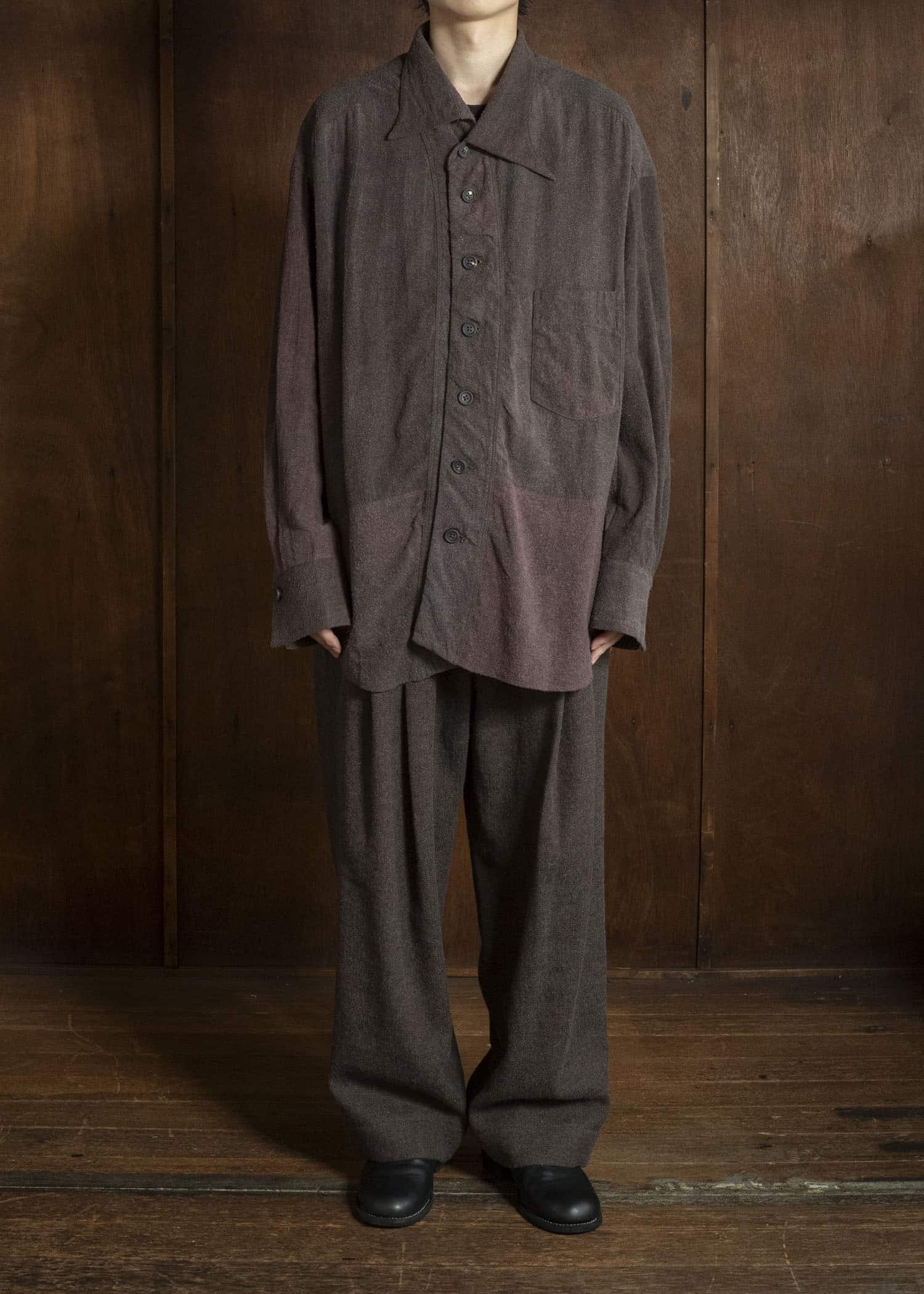 ZIGGY CHEN ASYMMETRIC COLLAR SHIRT 0M2630735