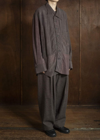ZIGGY CHEN ASYMMETRIC COLLAR SHIRT 0M2630735