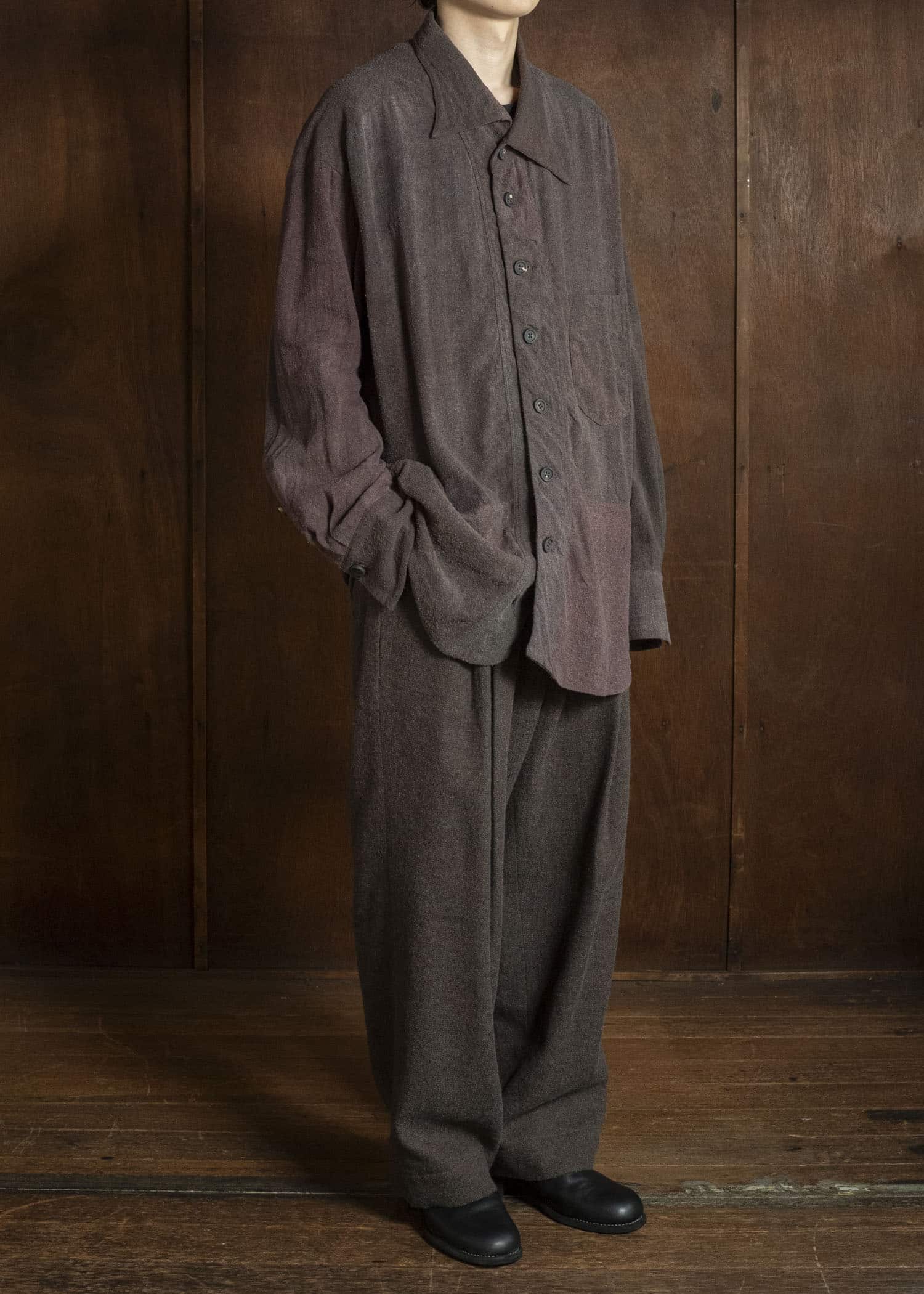 ZIGGY CHEN ASYMMETRIC COLLAR SHIRT 0M2630735