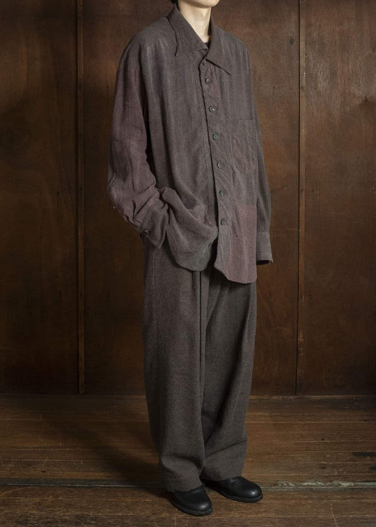 ZIGGY CHEN ASYMMETRIC COLLAR SHIRT 0M2630735