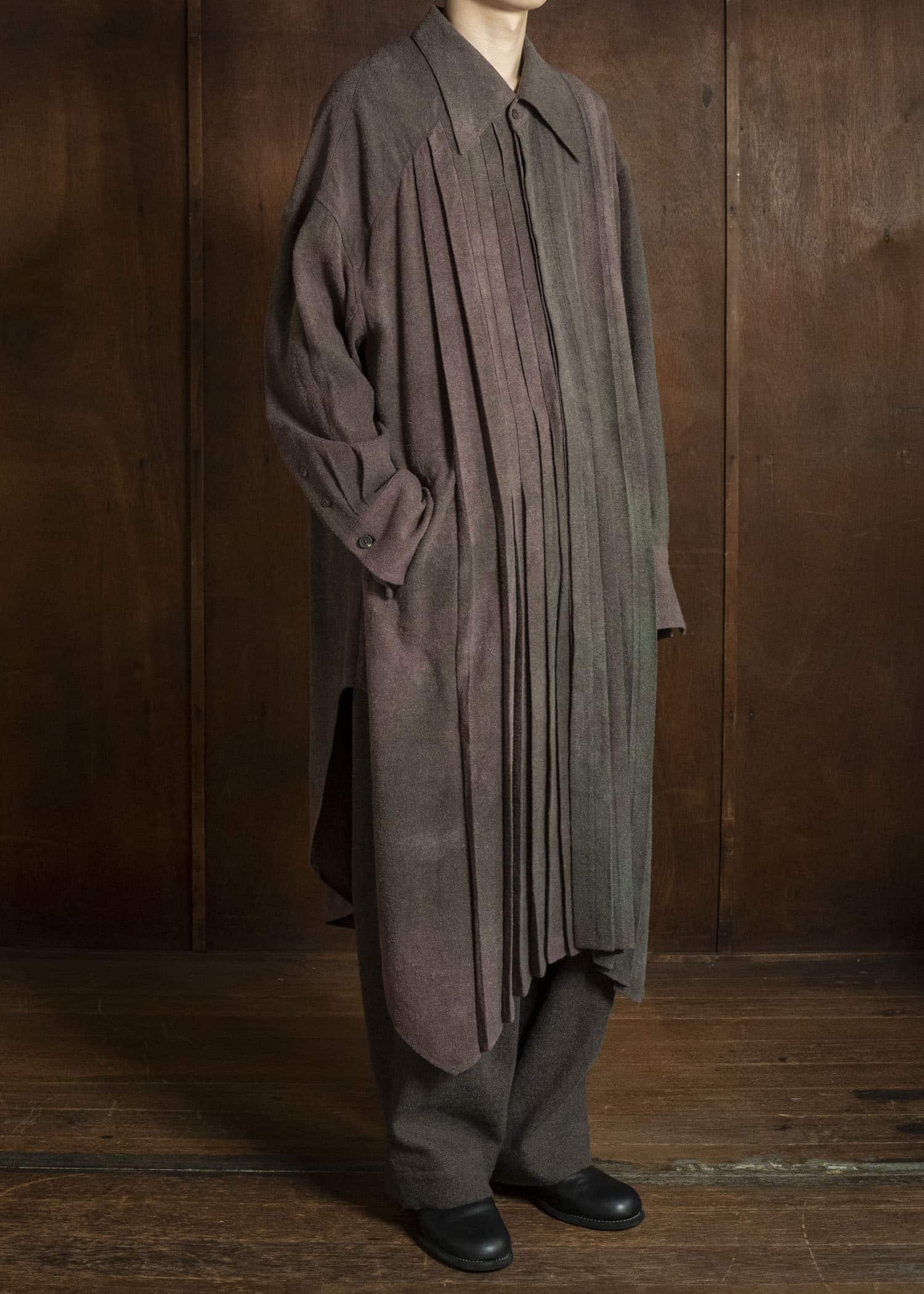 ZIGGY CHEN SPREAD COLLAR LONG SHIRT 0M2630738