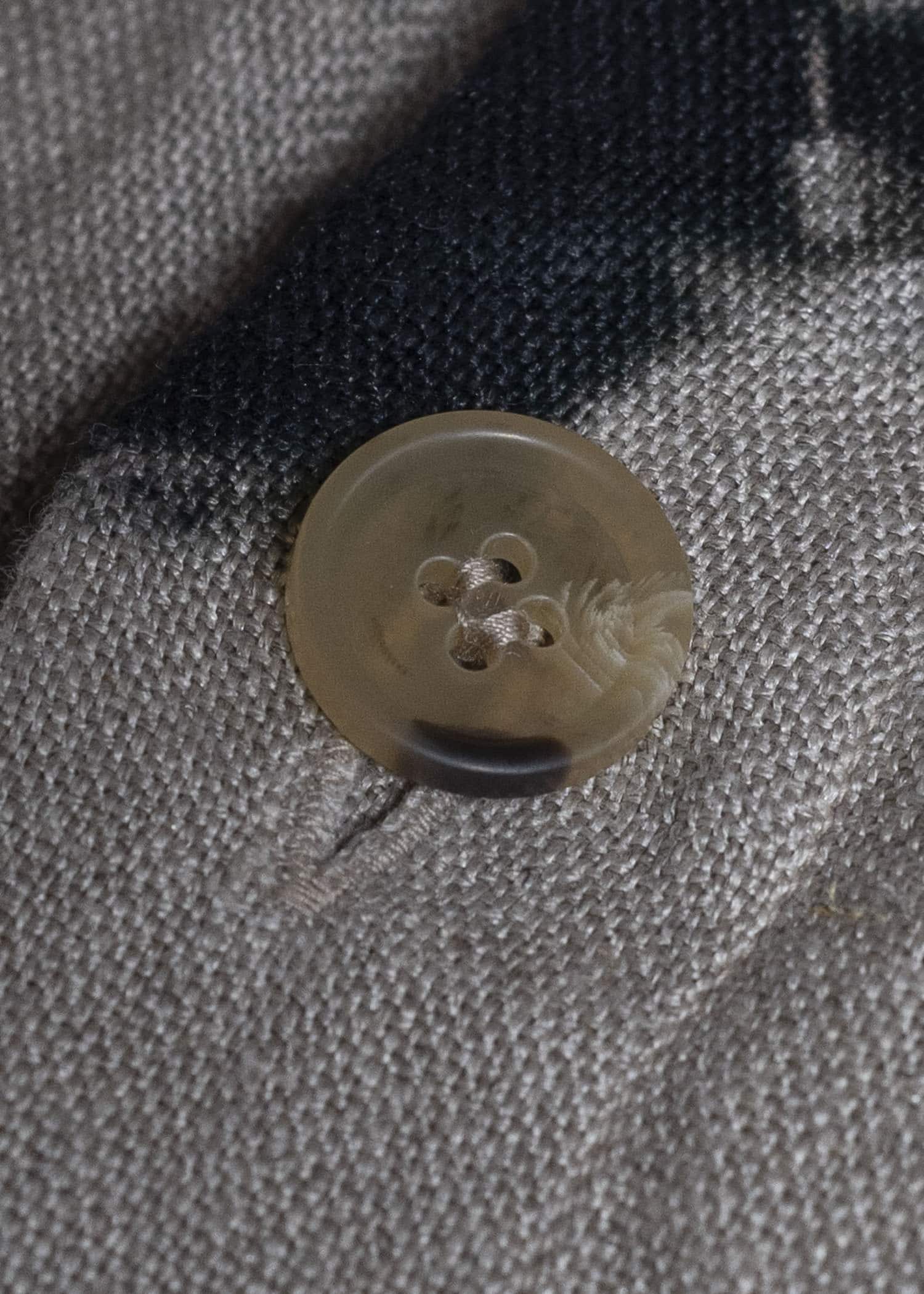 SUZUSAN 4069L-010 Linen Four Pockets Overshirt 1008 Black - Grége