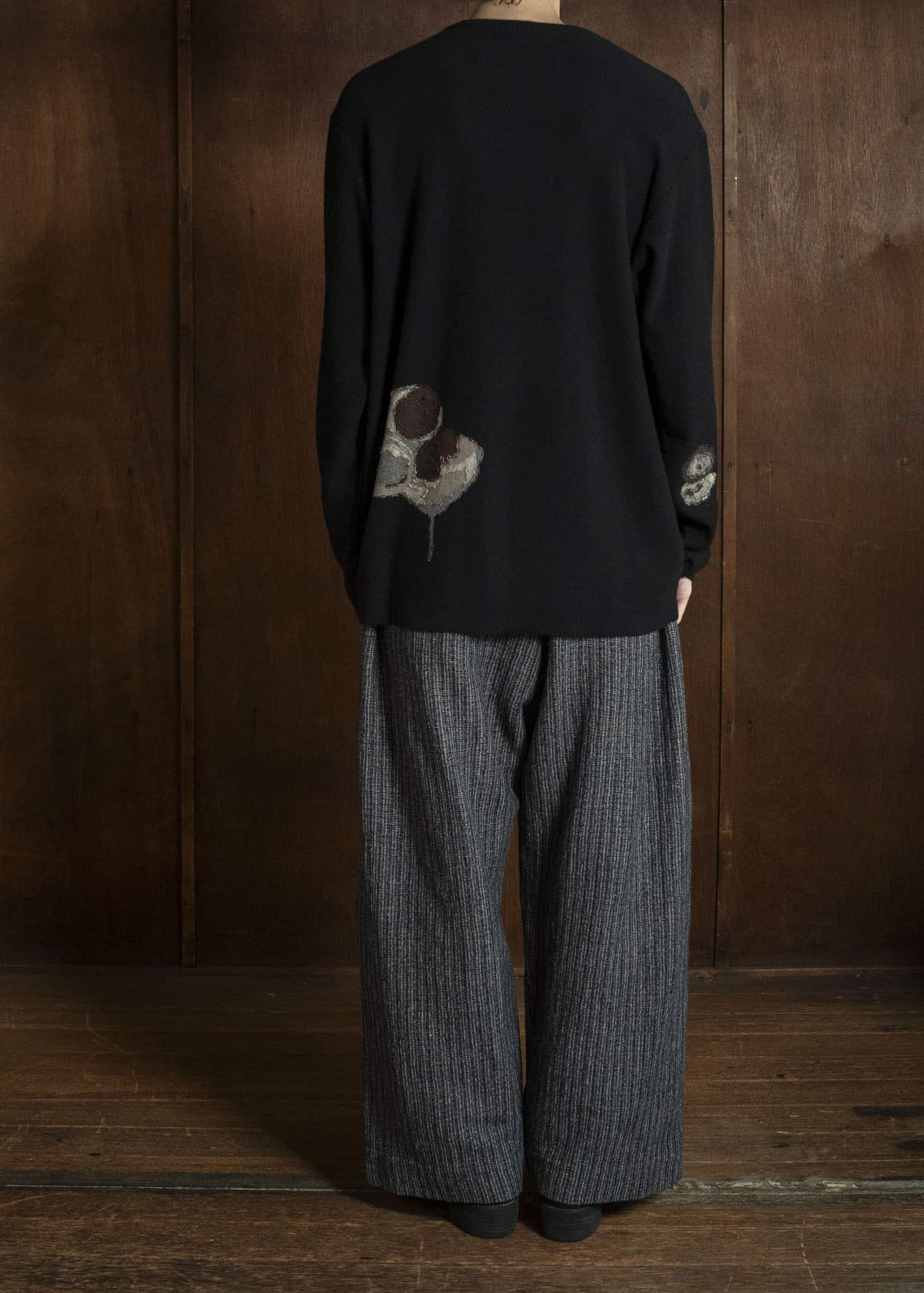 ZIGGY CHEN INTARSIA V-NECK SWEATER 0M2632002 04