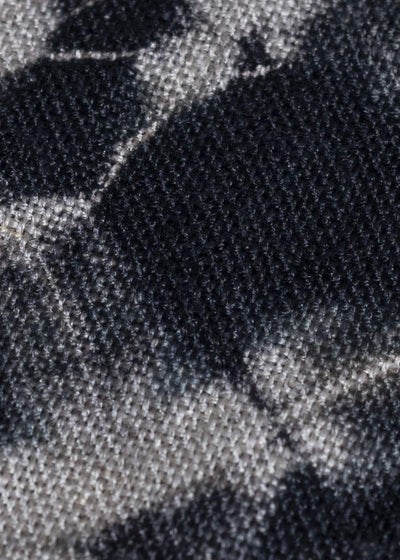 SUZUSAN 4070L-010 Linen Long Sleeve Collarless Blouse 1008 Black - Grége