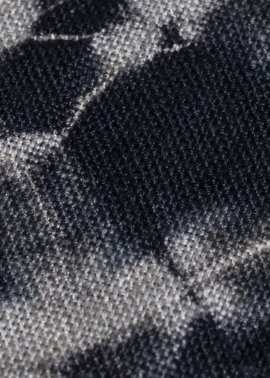 SUZUSAN 4070L-010 Linen Long Sleeve Collarless Blouse 1008 Black - Grége