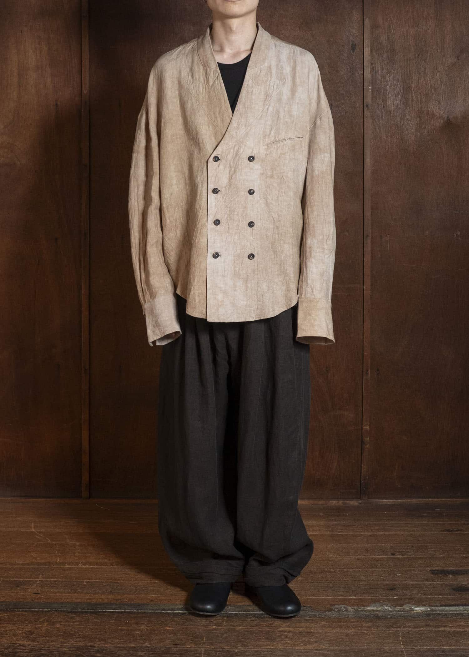 ZIGGY CHEN 0M2610536 ROLLED-UP WIDE LEG TROUSERS 85