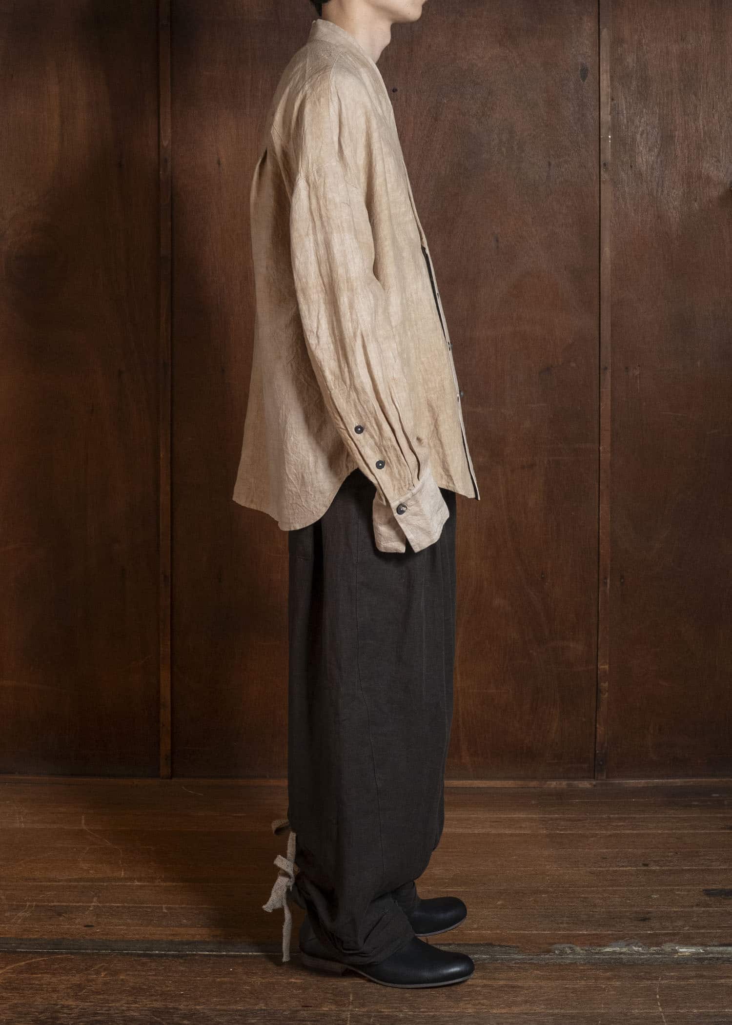 ZIGGY CHEN 0M2610536 ROLLED-UP WIDE LEG TROUSERS 85
