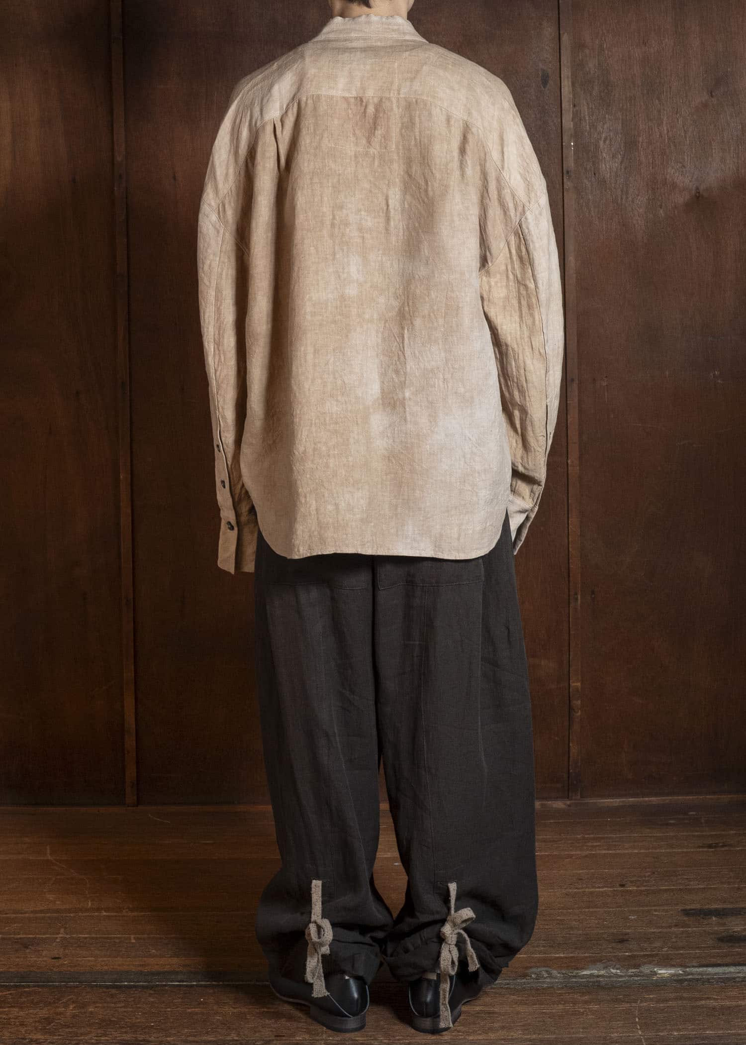 ZIGGY CHEN 0M2610536 ROLLED-UP WIDE LEG TROUSERS 85