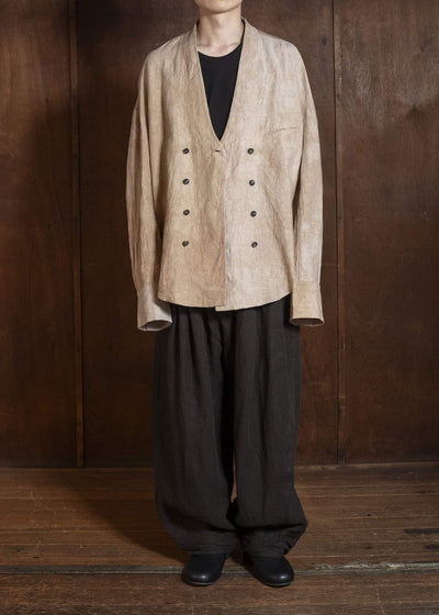 ZIGGY CHEN 0M2610536 ROLLED-UP WIDE LEG TROUSERS 85